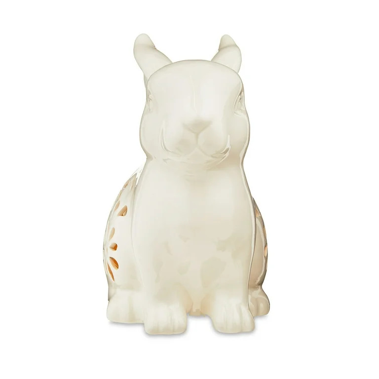 Easter White Ceramic Bunny LED Decor, by Way To Celebrate | Walmart (US)