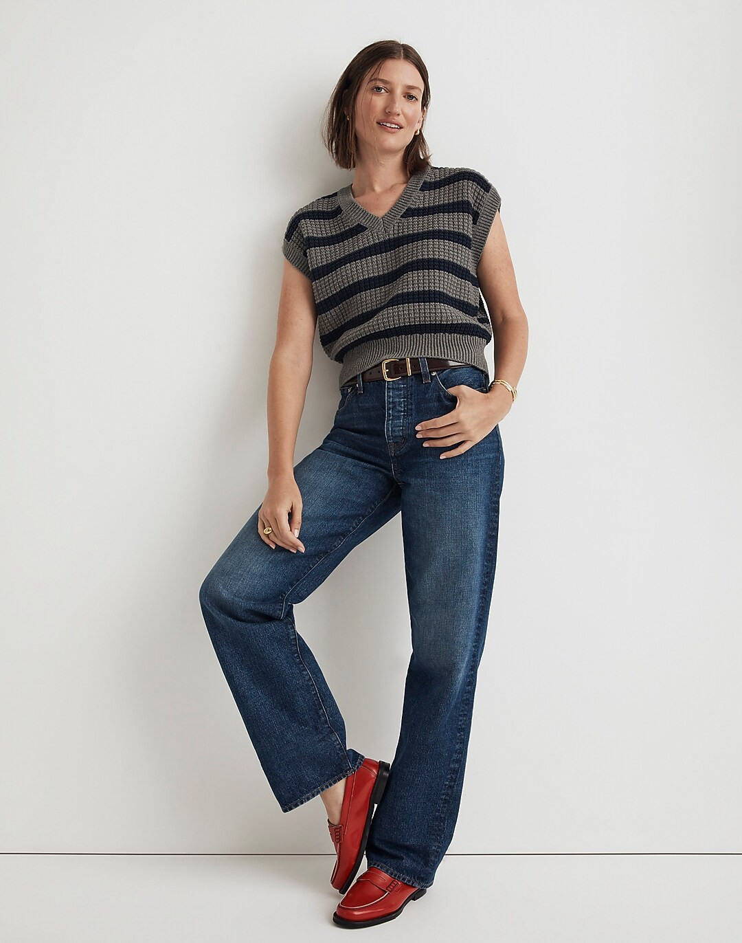 Waffle-Knit Sweater Vest | Madewell