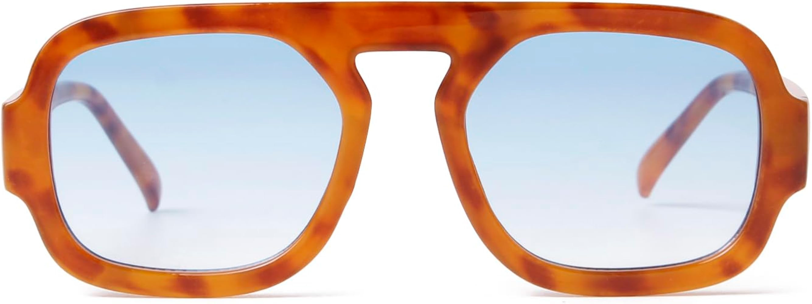 ADE WU Trendy Square Sunglasses for Women Men,Vintage Square Aviator Sunglasses Fashion 70s Inspi... | Amazon (US)