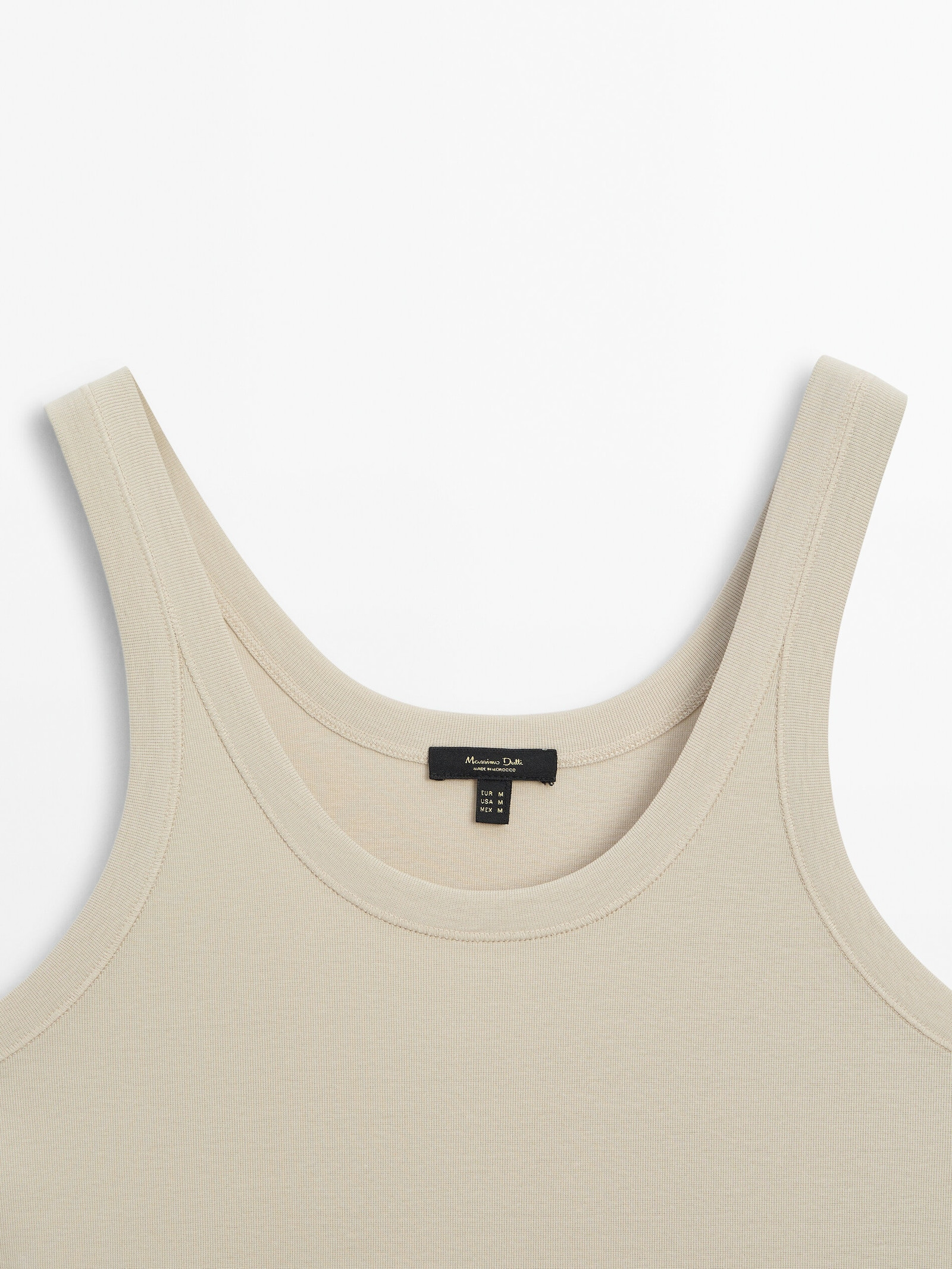 Trägershirt aus 100% Baumwolle | Massimo Dutti DE