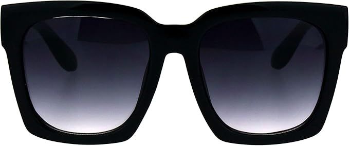 SUPER Oversized Square Sunglasses Womens Modern Hipster Fashion Shades | Amazon (US)