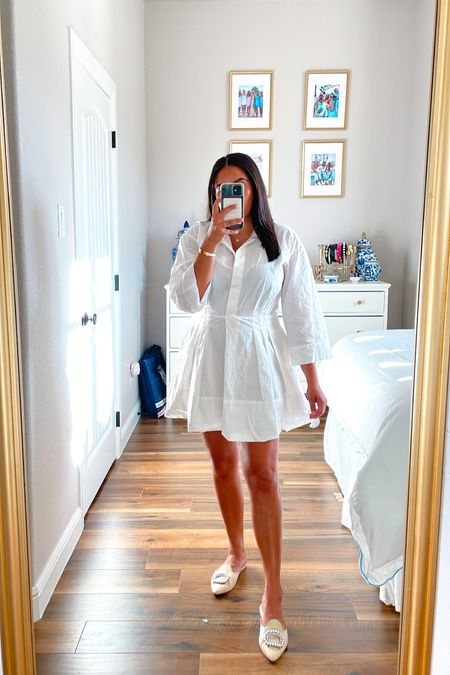 Monday Work Ootd 

White Linen Dress | Pearl Loafers | Work outfit | Workwear | casual outfit | work dresses | corporate outfits | 

#LTKFind #LTKworkwear