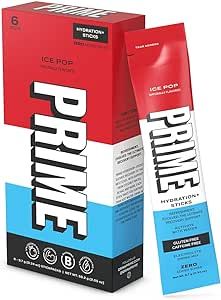 PRIME Hydration+ Sticks ICE POP | Hydration Powder Single Serve Sticks | Electrolyte Powder On th... | Amazon (US)