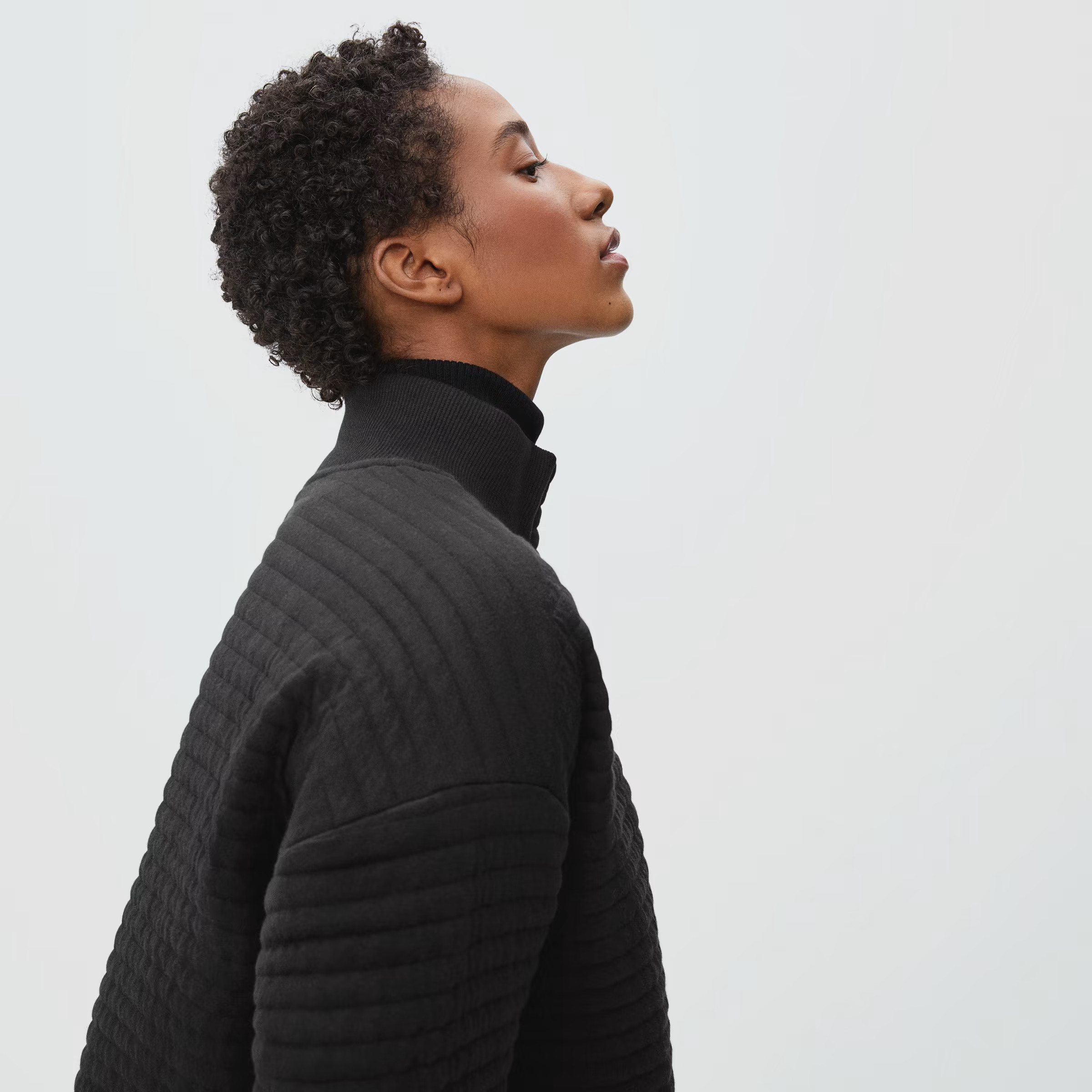 The Organic Cotton Quilted Mockneck Sweatshirt | Everlane
