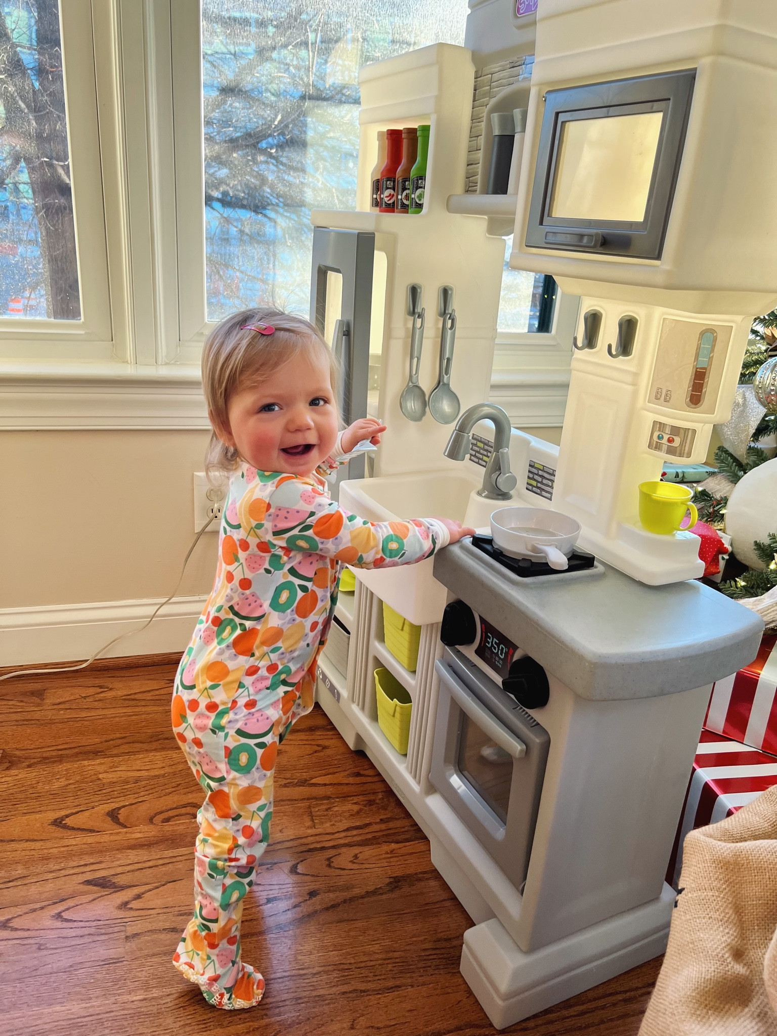 Eleanor’s play kitchen - step2 downtown delight. 
Neutral toys, toys, kids, play, kitchen, presents, gift for kids, 13 months, aesthetically pleasing, white kitchen, gray kitchen, target, amazon, Walmart, baby toys, toys for toddlers, toddler gift, development toys, 

#LTKkids #LTKbaby