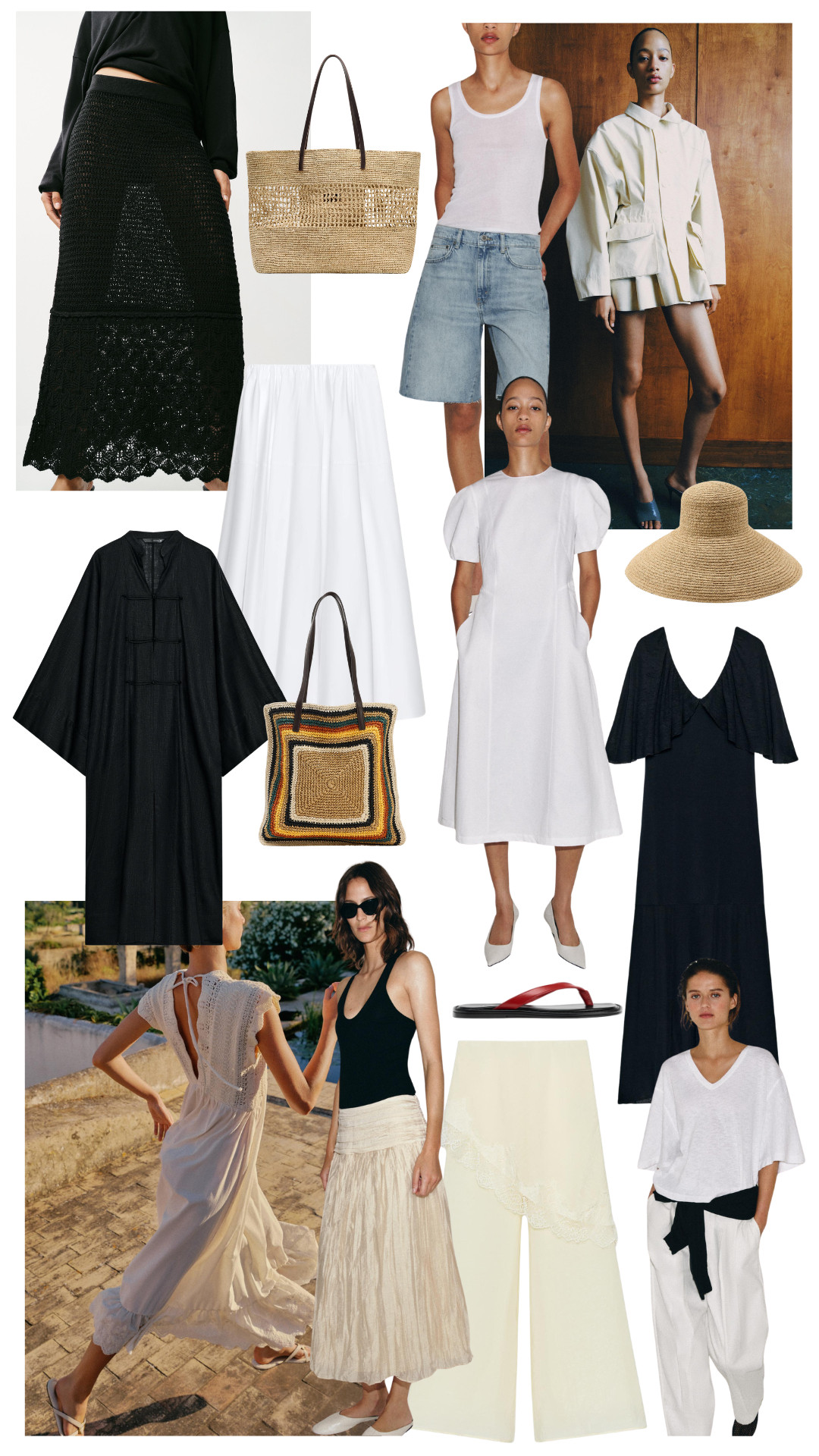 Zara New In 
| Summer | Midi Dress | Rafia Tote | Linen Dress | Leather Flip Flops | V-neck T-shirt | Draped Midi Skirt 

 #LTKuk #LTKsummer #LTKeurope