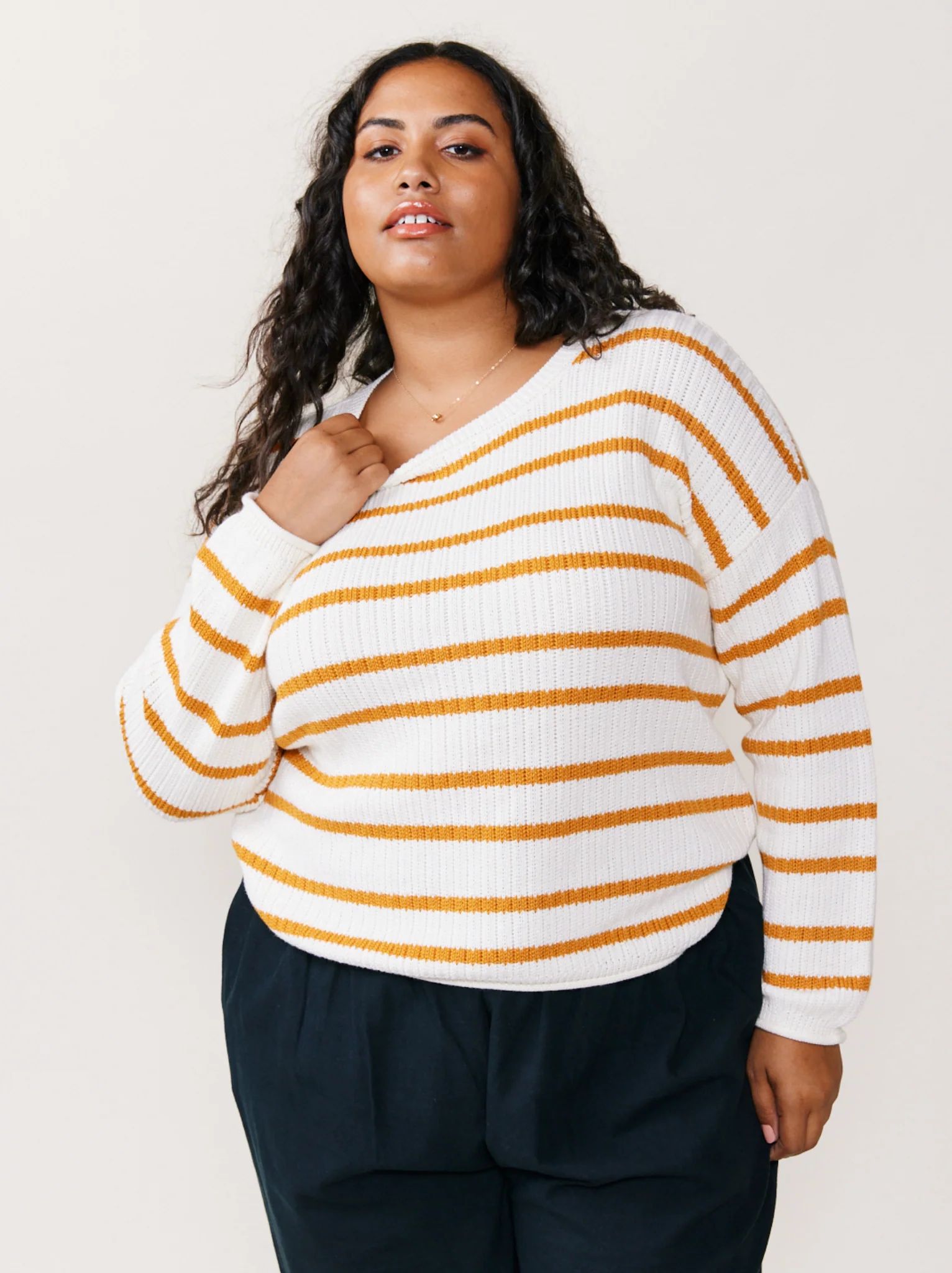 Suzanne Striped Pullover Sweater | ABLE Clothing