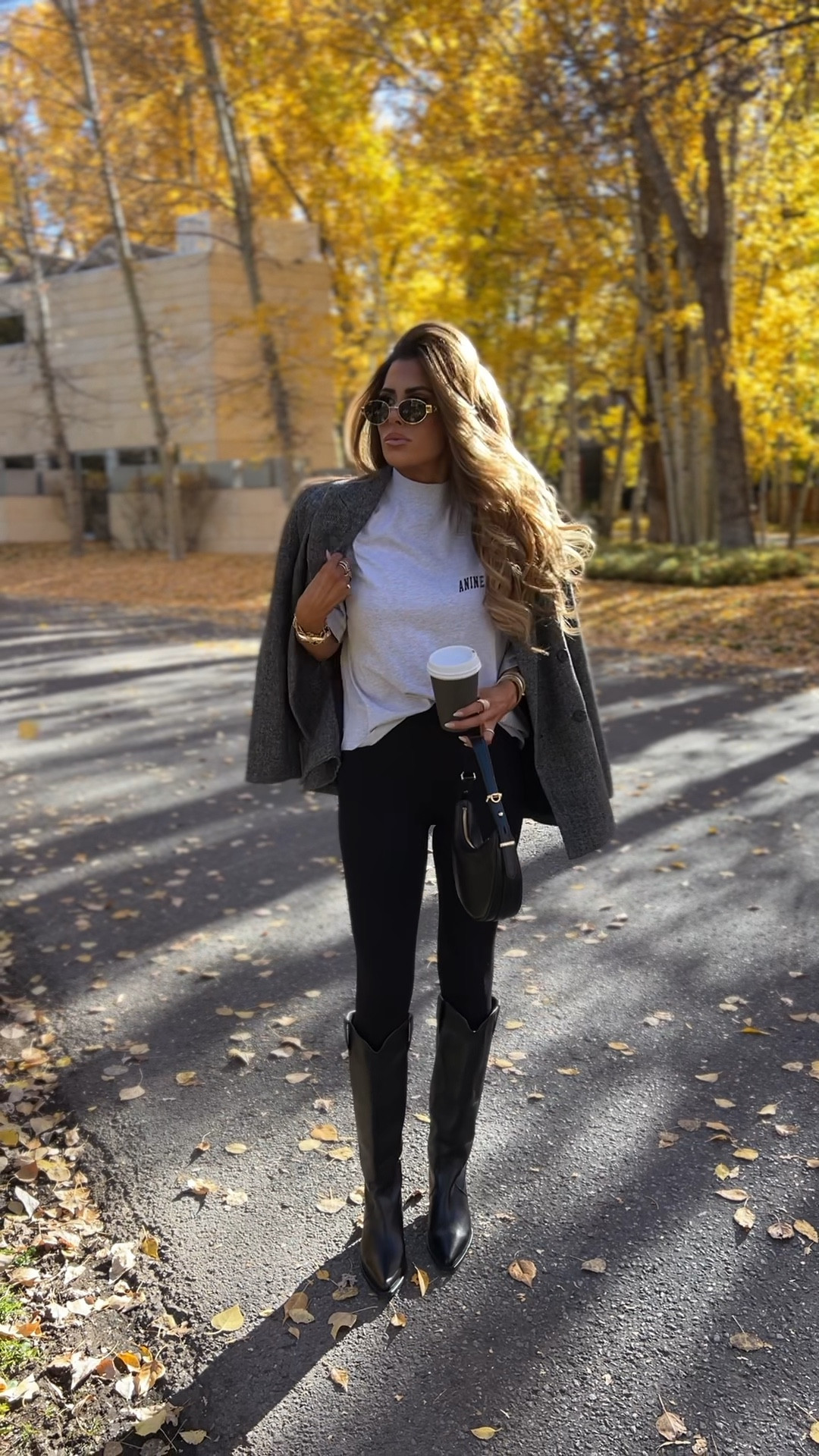 XS in anine Bing top
Small in jacket 
Small in leggings 
Boots are TTS 

See more on my Instagram feed, stories, & Aspen 23 highlight tab!🍂🫶🏼

Fall shoes, boots, fall outfits, Fall fashion, fall inspo, Aspen fashion, blazer outfit, best leggings, black leggings, flattering leggings, Anine Bing, tall boots, black boots, blazer, commando leggings, Emily Ann Gemma, Prada handbag, fall boots, casual fall outfit idea, gold Celine sunglasses, tweed blazer

#LTKtravel #LTKVideo #LTKSeasonal