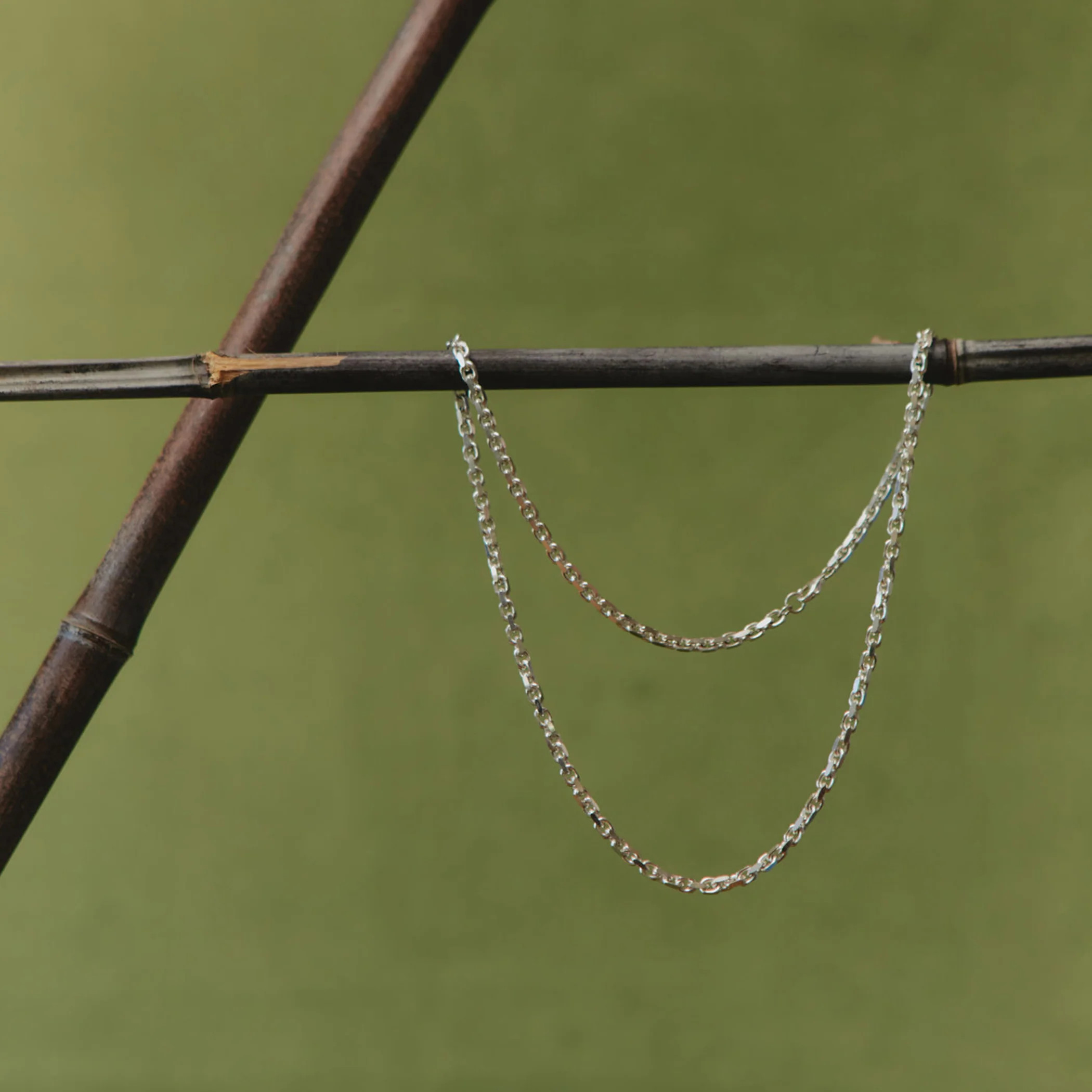 Courage Chain Necklace - Sterling Silver - 4 mm - 24" | LOUPN