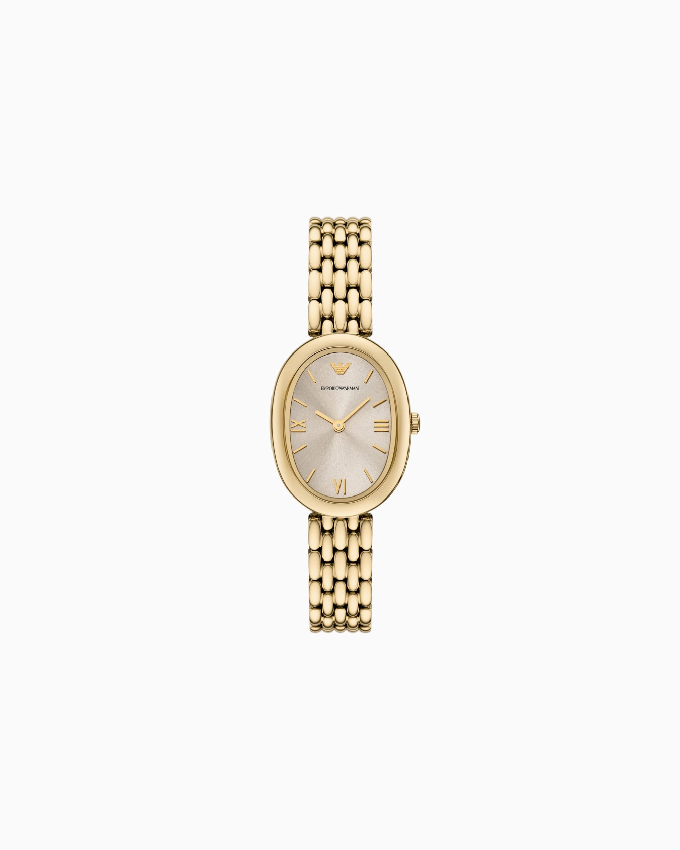 Two-Hand Gold-Tone Stainless Steel Watch | Emporio Armanii | Armani UK