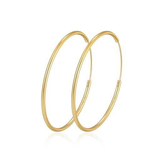 OOOPEL Large Gold Hoop Earrings for Women Thin Hoops Earring Hypoallergenic Hoops Earring Big Gold Hoop Eearrings | Amazon (US)