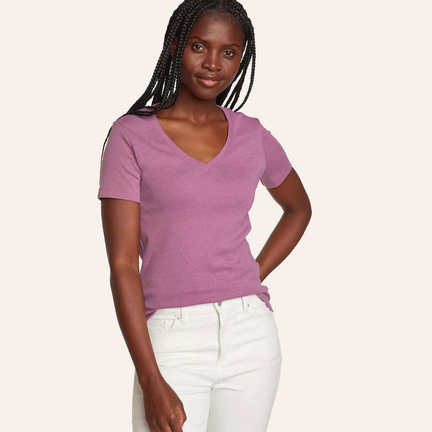 Women's Favorite Short-Sleeve V-Neck T-Shirt | Eddie Bauer, LLC