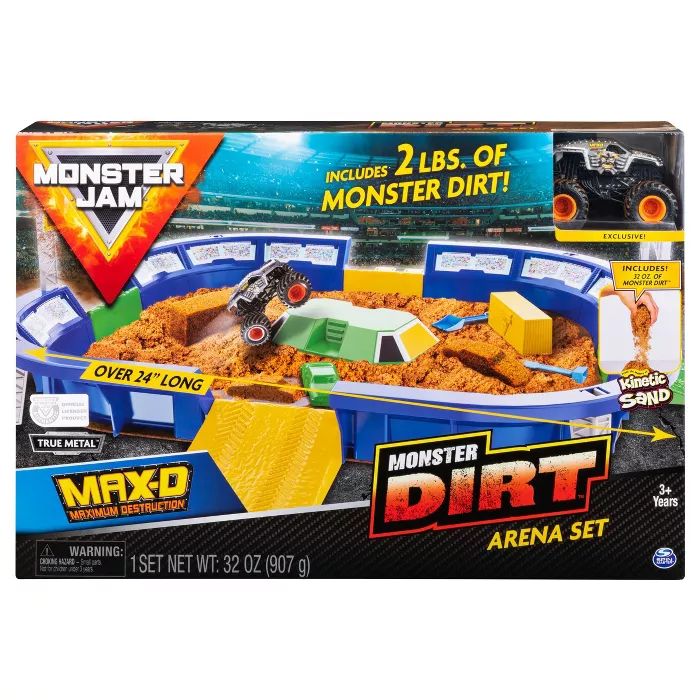 Monster Jam Monster Dirt Arena 24" Playset with  Exclusive 1:64 Scale Die-Cast Monster Jam Truck | Target