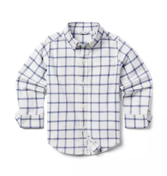 Tattersall Brushed Twill Shirt | Janie and Jack