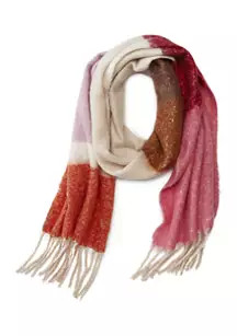 Color Block Stripe Blanket Scarf | Belk