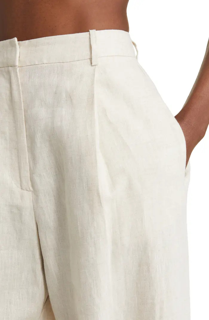 WAYF Devin Wide Leg Linen Trousers | Nordstrom | Nordstrom