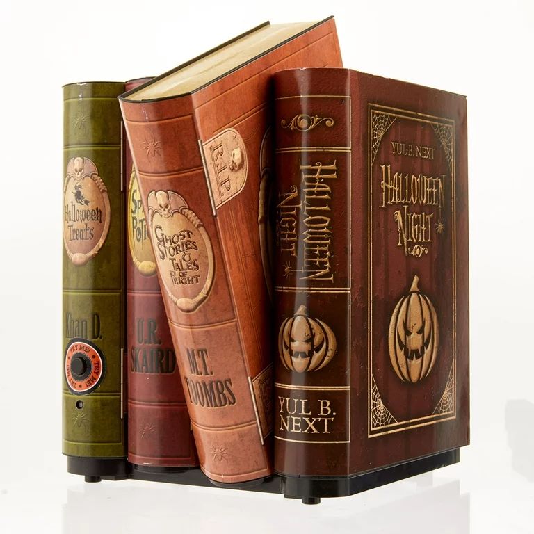 Halloween Moving Books Animated Halloween Decoration, Multicolor, 8.07 in, by Way To Celebrate | Walmart (US)