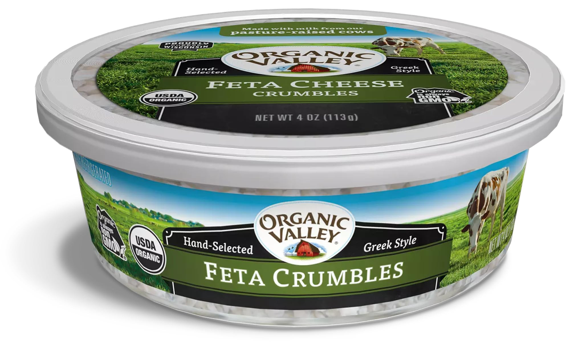 Organic Valley Organic Feta Cheese Crumbles, 4 oz | Amazon (US)