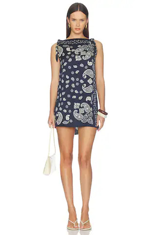 Knotted Shoulder Detail Mini Dress
                    
                    ROCOCO SAND | Revolve Clothing (Global)