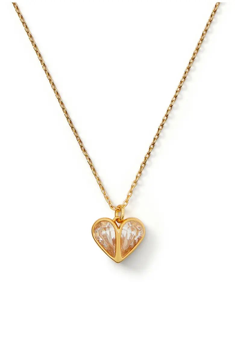 cubic zirconia heart pendant necklace | Nordstrom