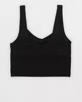 OFFLINE By Aerie Real Me Low Key Longline Sports Bra | American Eagle Outfitters (US & CA)