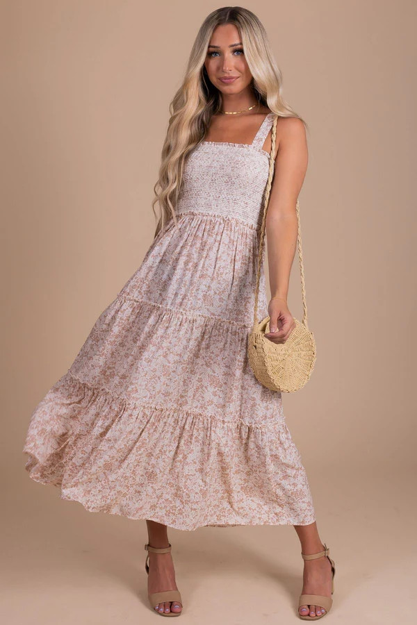 Follow The Flowers Floral Maxi Dress | Bella Ella Boutique, LLC