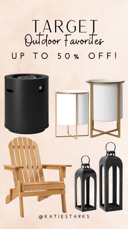 Outdoor planters, fire pits, patio decor and furniture is all on major sale at Target! 

#LTKSaleAlert #LTKHome #LTKSeasonal