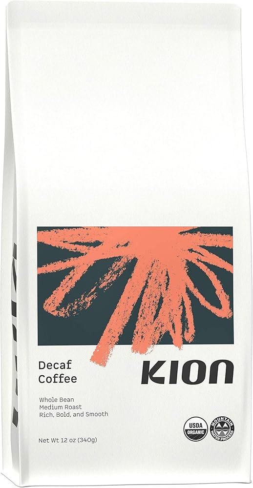 Kion Organic Decaf Whole Bean Coffee, Tested for Toxins, Ethically Sourced, Rich, Bold, and Smoot... | Amazon (US)