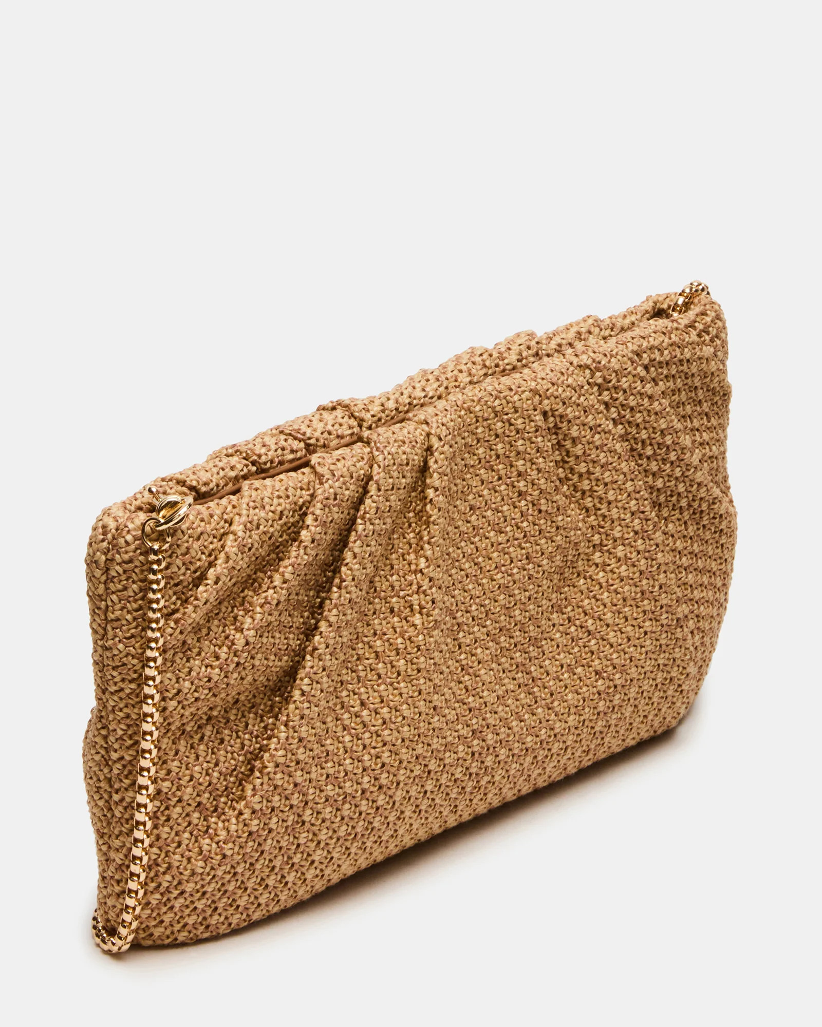 TULUM Natural Straw Clutch Crossbody Handbag | Steve Madden (US)