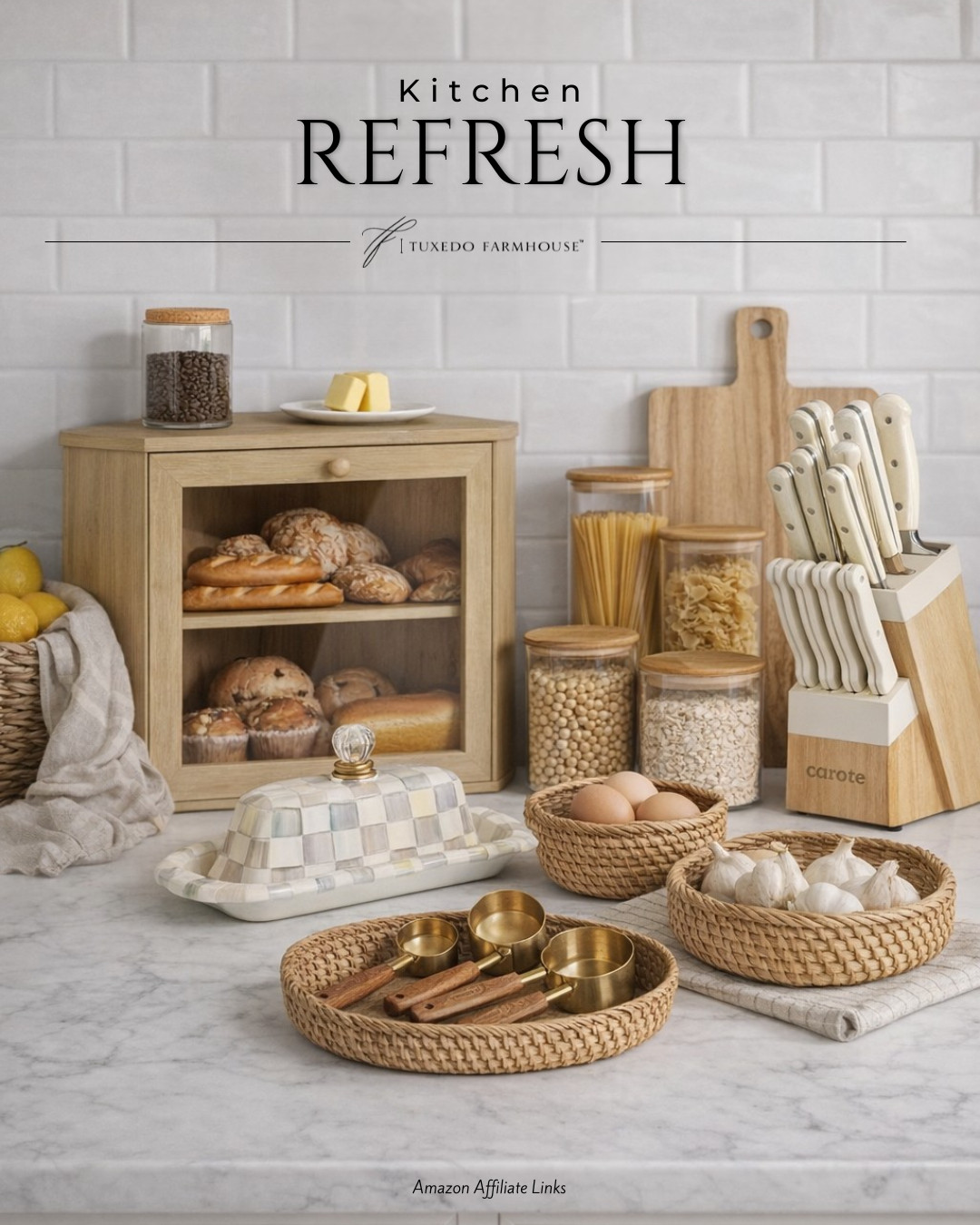 Amazon - Kitchen Refresh 

Revamp your kitchen with these stylish storage and organizing solutions. From jars to cutlery sets, these items will keep everything in order. #KitchenRefresh

Seasonal, home, kitchen, organize, knives, storage, baskets
 

 #LTKSeasonal #LTKHome #LTKSaleAlert