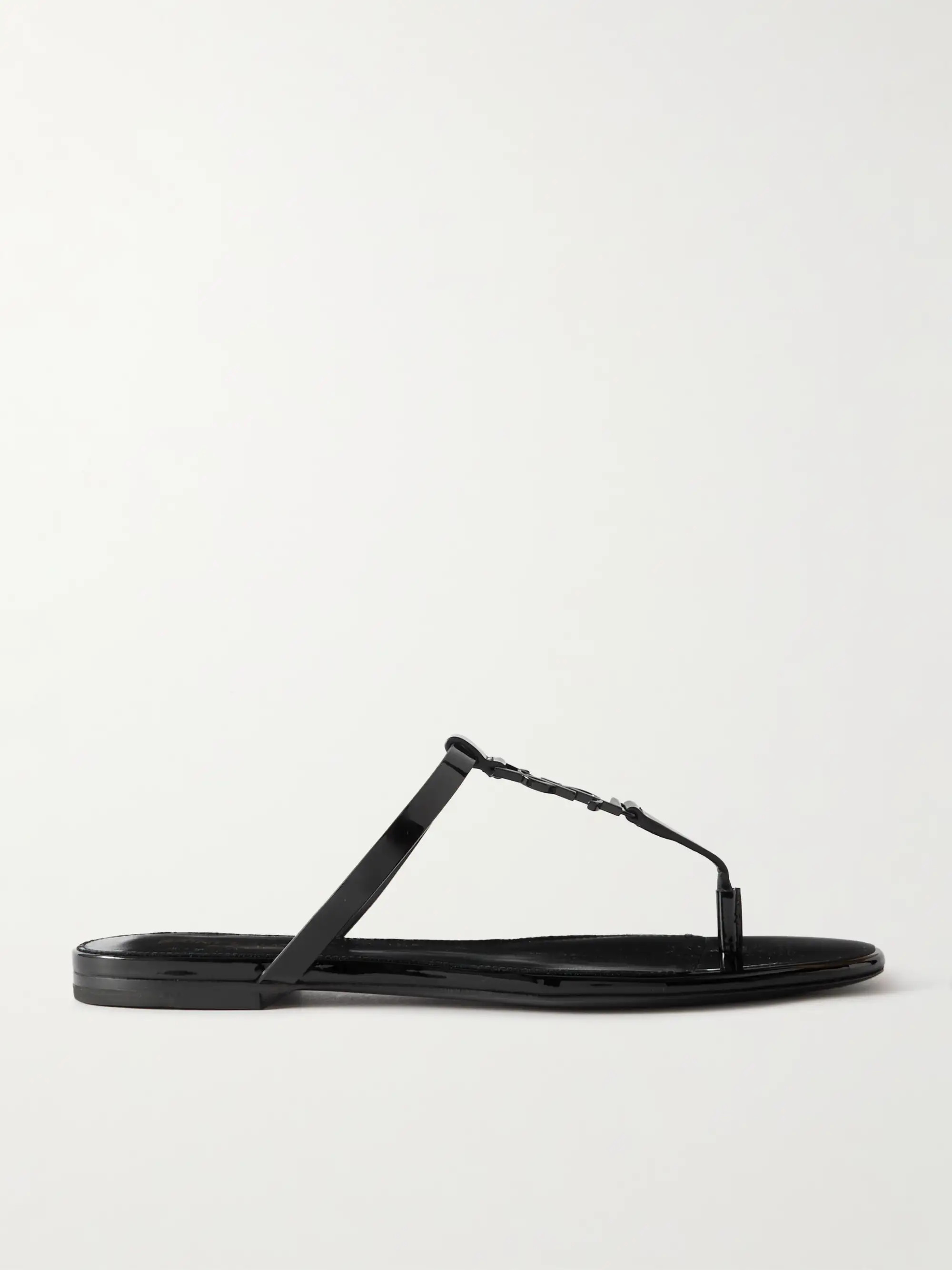 Cassandra logo-embellished patent-leather sandals | NET-A-PORTER (UK & EU)