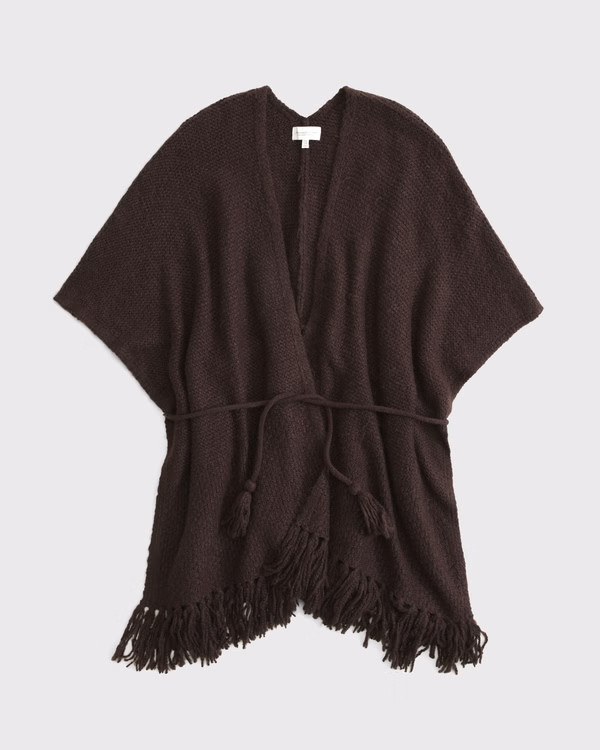 Fringe Belted Cardigan | Abercrombie & Fitch (US)