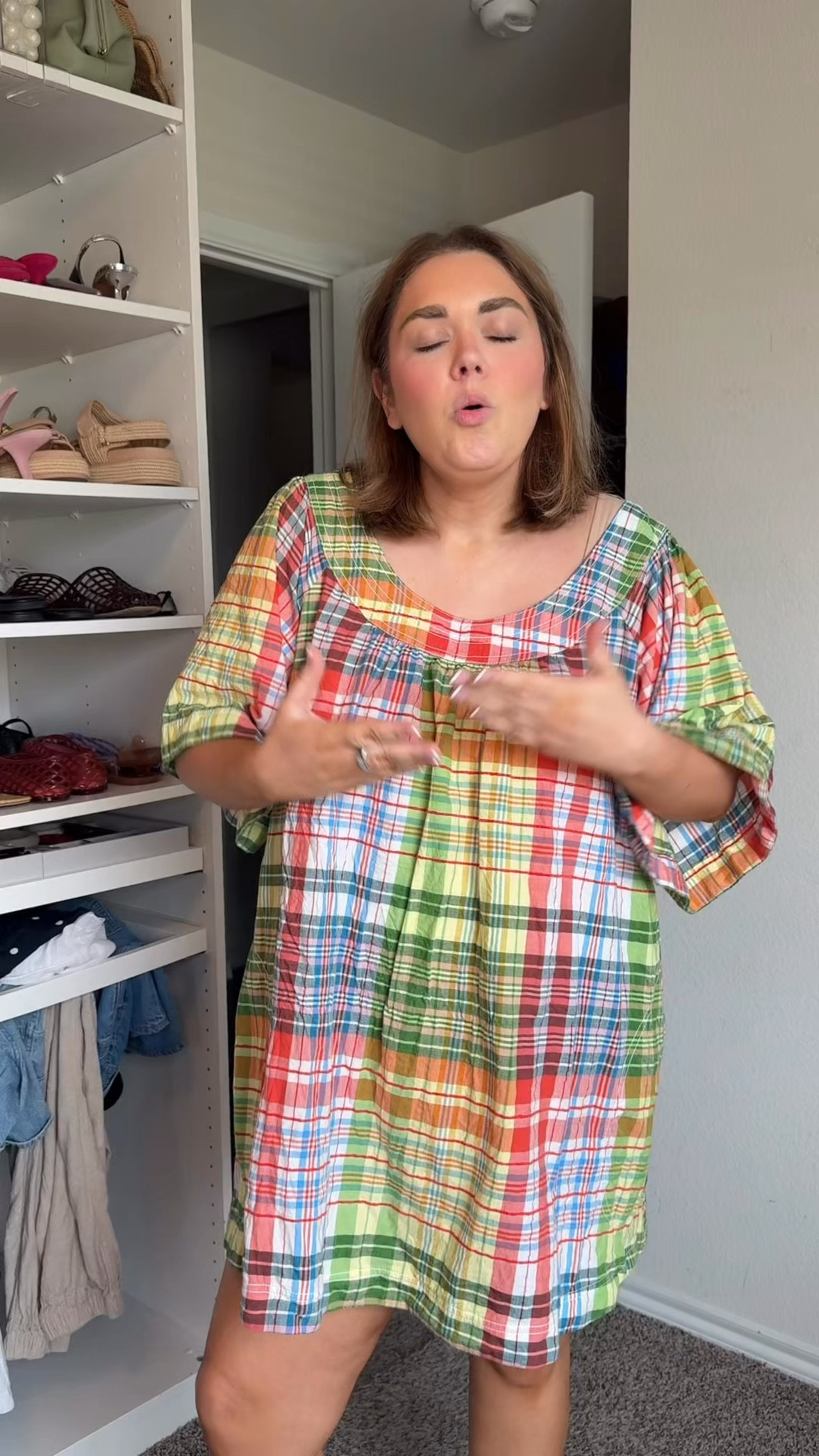 Trying the Bermuda short long short trend. Wearing xl in dress at beginning. Xl in white button down and 16 in shorts.

#LTKMidsize #LTKPlusSize #LTKootd