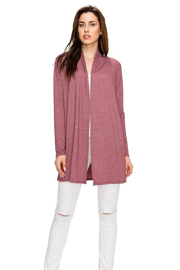 EttelLut Long Lightweight Wrap Cardigans Sweaters-Open Front Regular Plus Size | Amazon (US)