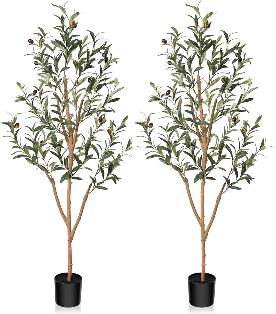 Kazeila Plantas Artificiales Decorativas 120cm Planta Olivo Artificial Grande Realista Arbol Arti... | Amazon (ES)