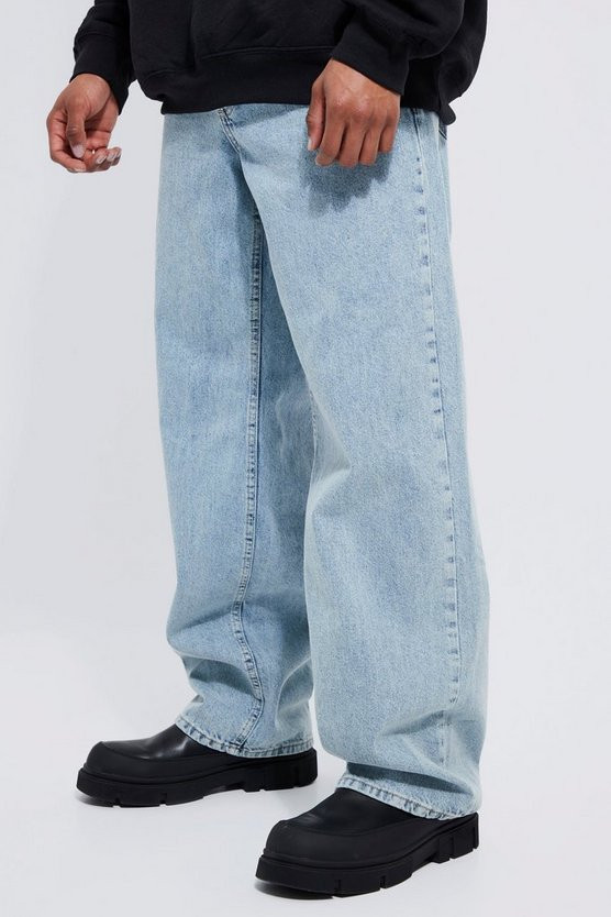 Baggy Contrast Pocket Jeans | boohooMAN (DE, IE & UK)