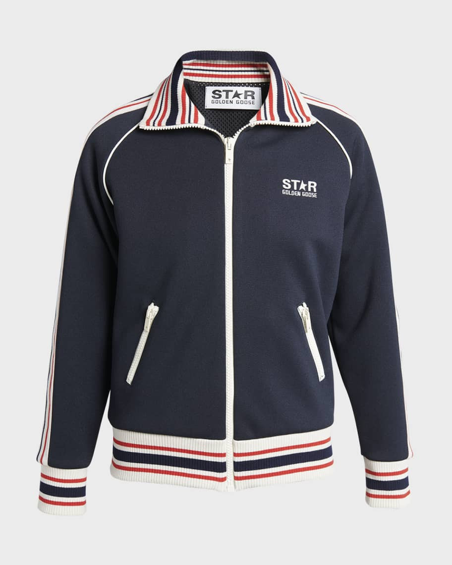 Star Zip-Front Raglan Track Jacket | Neiman Marcus