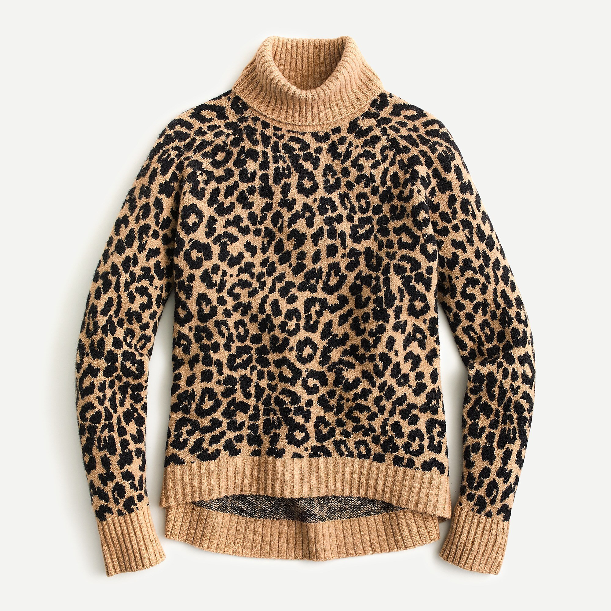 Turtleneck sweater in leopard supersoft yarn | J. Crew US