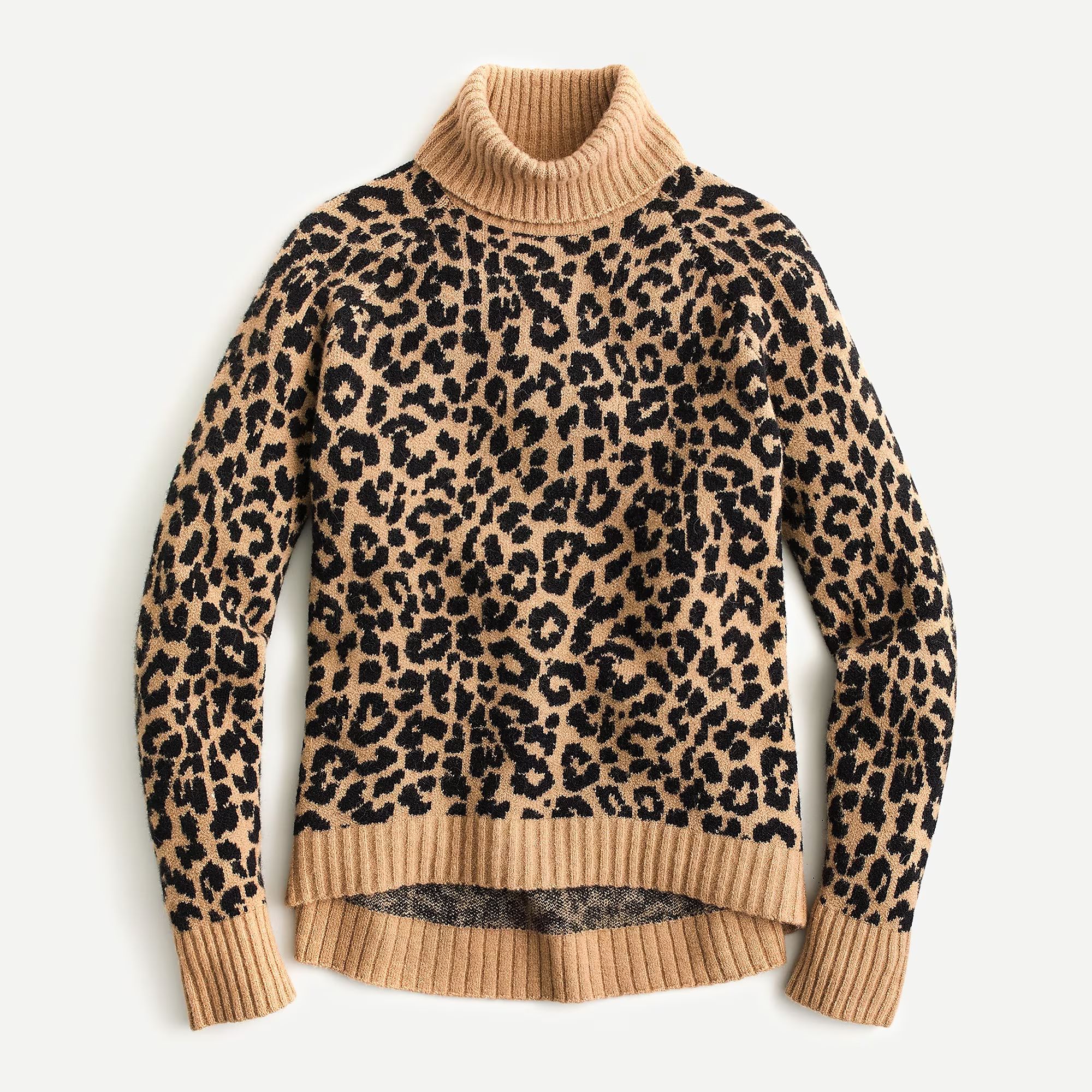 Turtleneck sweater in leopard supersoft yarn | J.Crew US