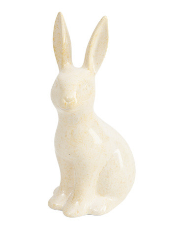Made In Portugal Reactive Glaze Ceramic Rabbit | TJ Maxx