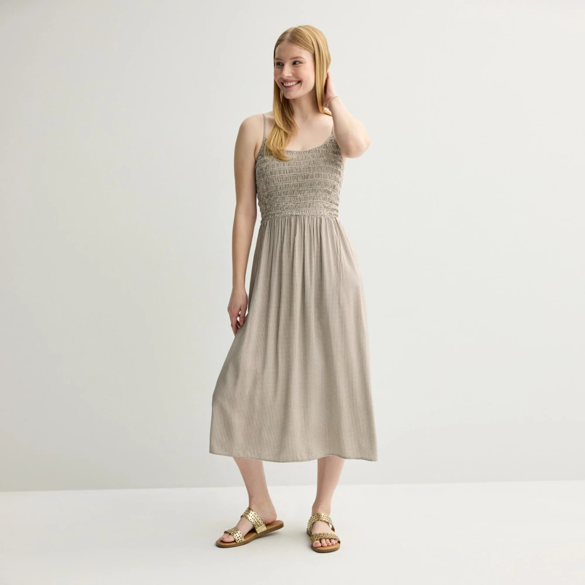 Juniors' SO® Smocked Midi Dress | Kohl's