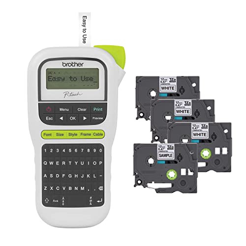 Brother P-Touch, PTH110BP, Easy Portable Label Maker Bundle (4 Label Tapes Included), White, Smal... | Amazon (US)