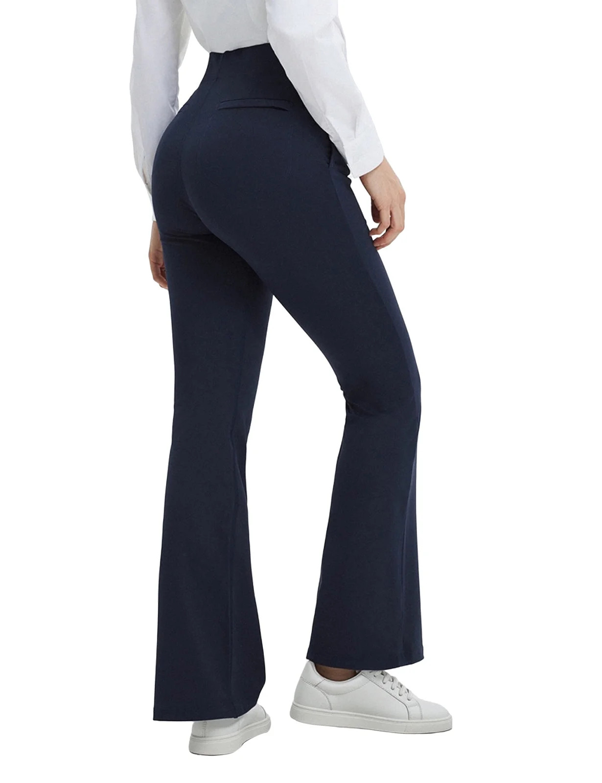 BALEAF Womens Yoga Dress Pants Work Bootcut with 4 Pockets Business Leggings Stretch High Waisted... | Walmart (US)