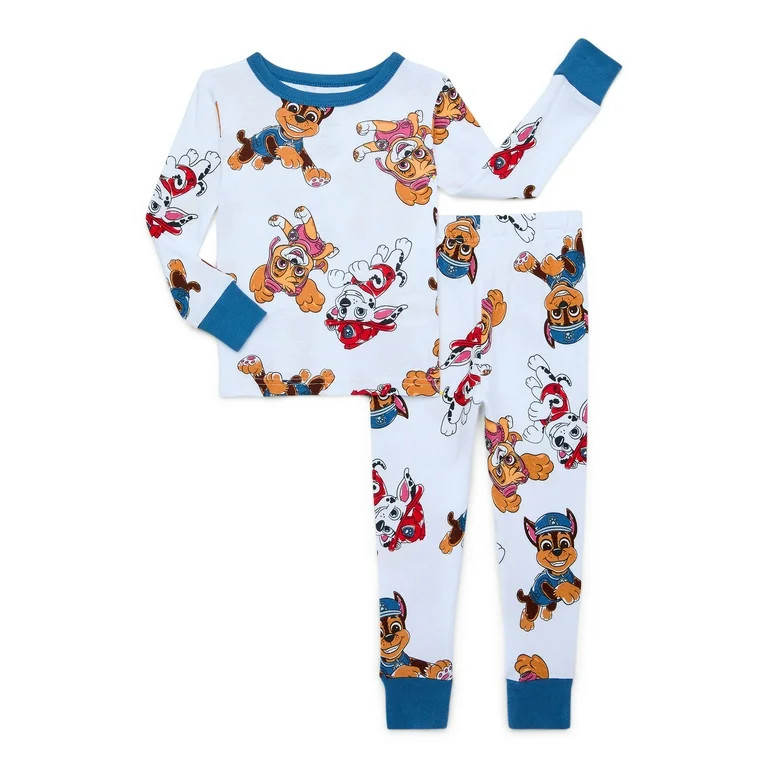 Character Toddler Long-Sleeve Snug-Fitting Pajama Set, 2-Piece, Sizes 12M-5T - Walmart.com | Walmart (US)