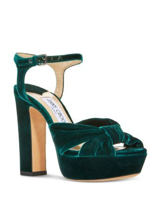 Women's Heloise Velvet High Heel Platform Sandals | Bloomingdale's (US)