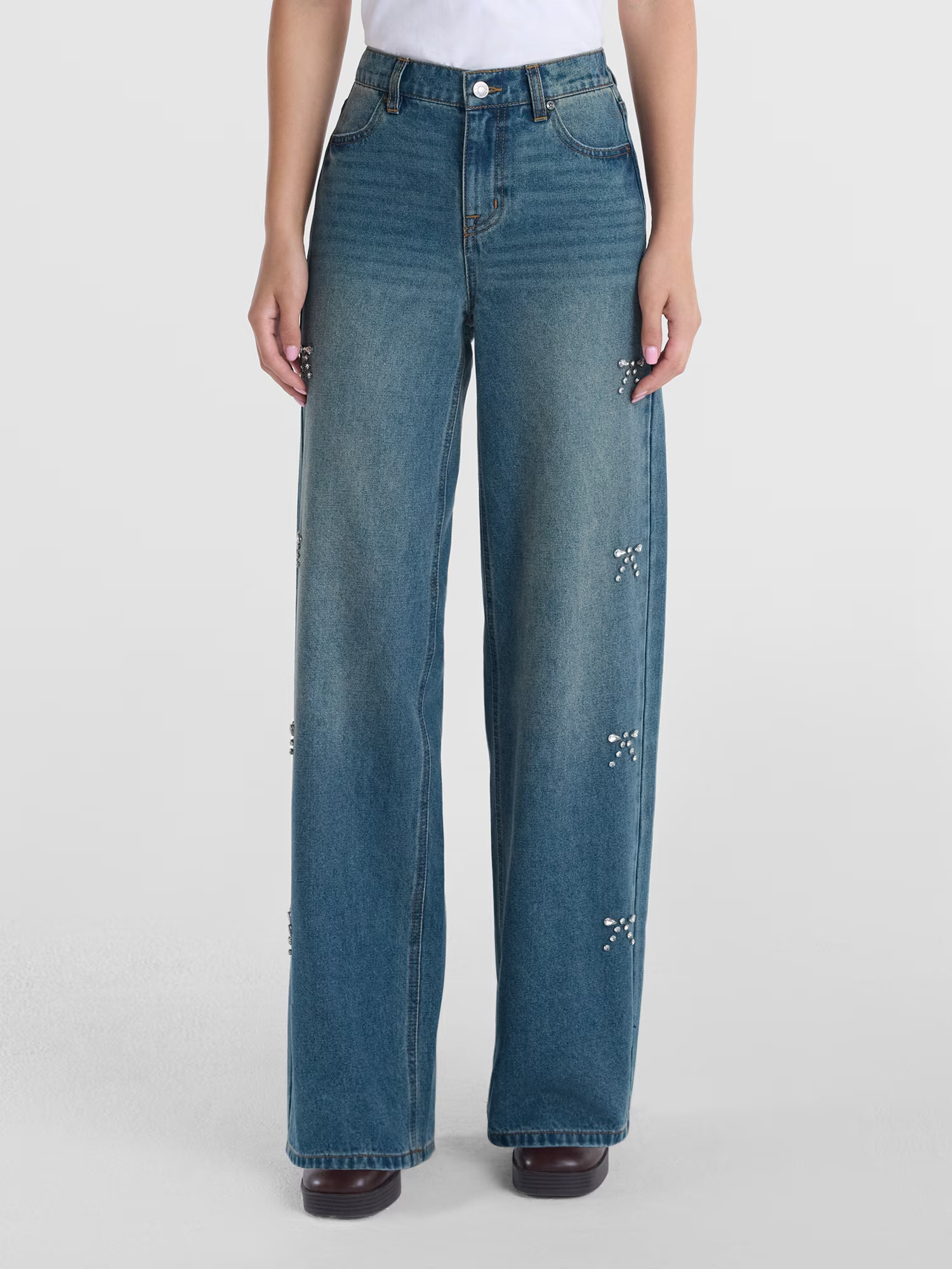 Madden NYC Women's The It Girl Ultra 90s Jeans, Sizes XXS-XXL | Walmart (US)