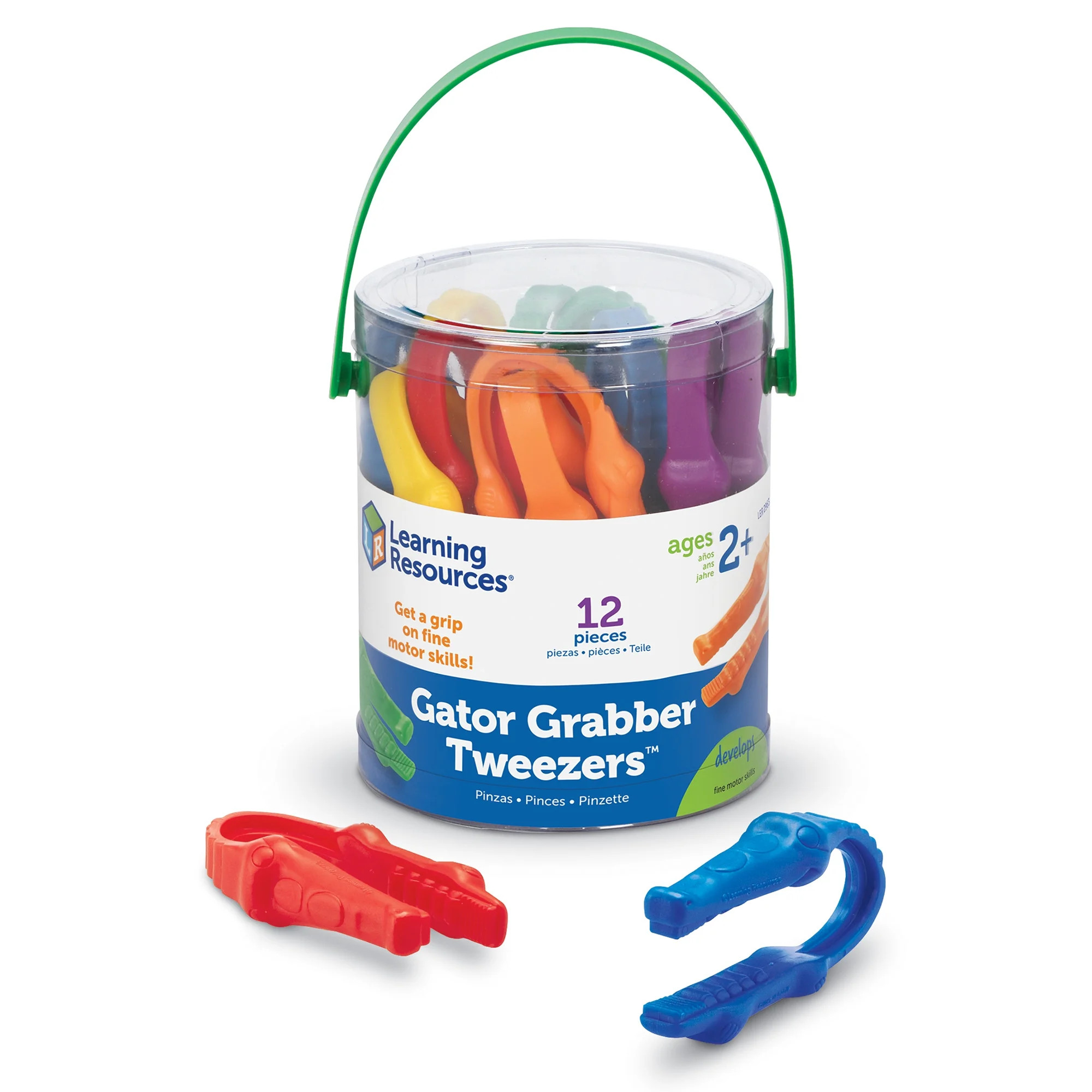 Learning Resources Gator Grabber Tweezers, Assorted Colors, Set of 12 | Walmart (US)