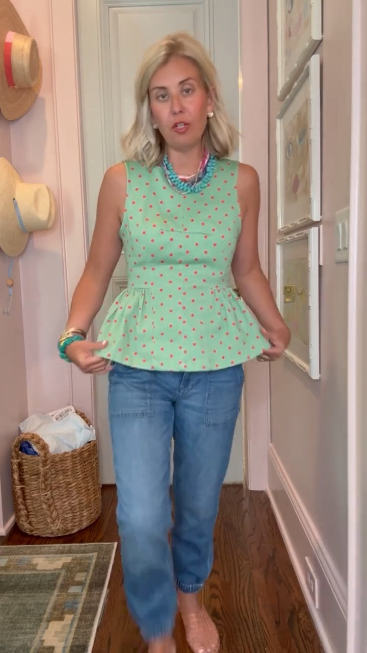 Code mixandmatch20 for 20% off ALL regular & sale priced clothing at The Willow Tree until 6/27 at midnight.

The Willow Tree has my heart yall! This top is adorable!! I’m in small top & 2 jeans (our fave jogger jeans) and 8 sandals tts. 
Sizing: 
Black Tee - small
Pink Tee - s/m
Ivory top - small
White Jeans - 25
Pink Pants - small 
Orange Jeans - small 
Sleeveless Tops- small 
Red Striped Pants - small

#LTKdayinmylife #LTKmomlife #LTKstorytime