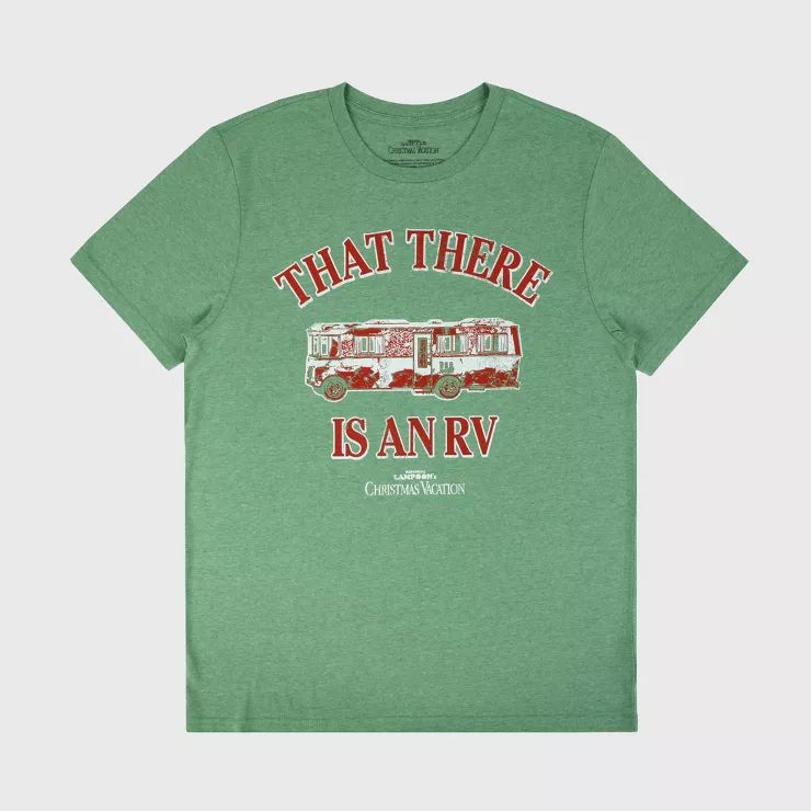 Men's Warner Bros. Christmas Vacation RV Short Sleeve Graphic T-Shirt - Green | Target