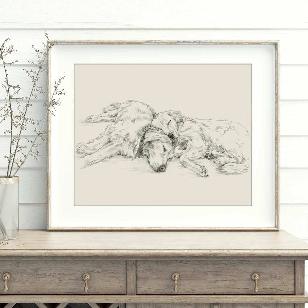 Golden Retriever Art Print by Ethan Harper - Etsy | Etsy (US)